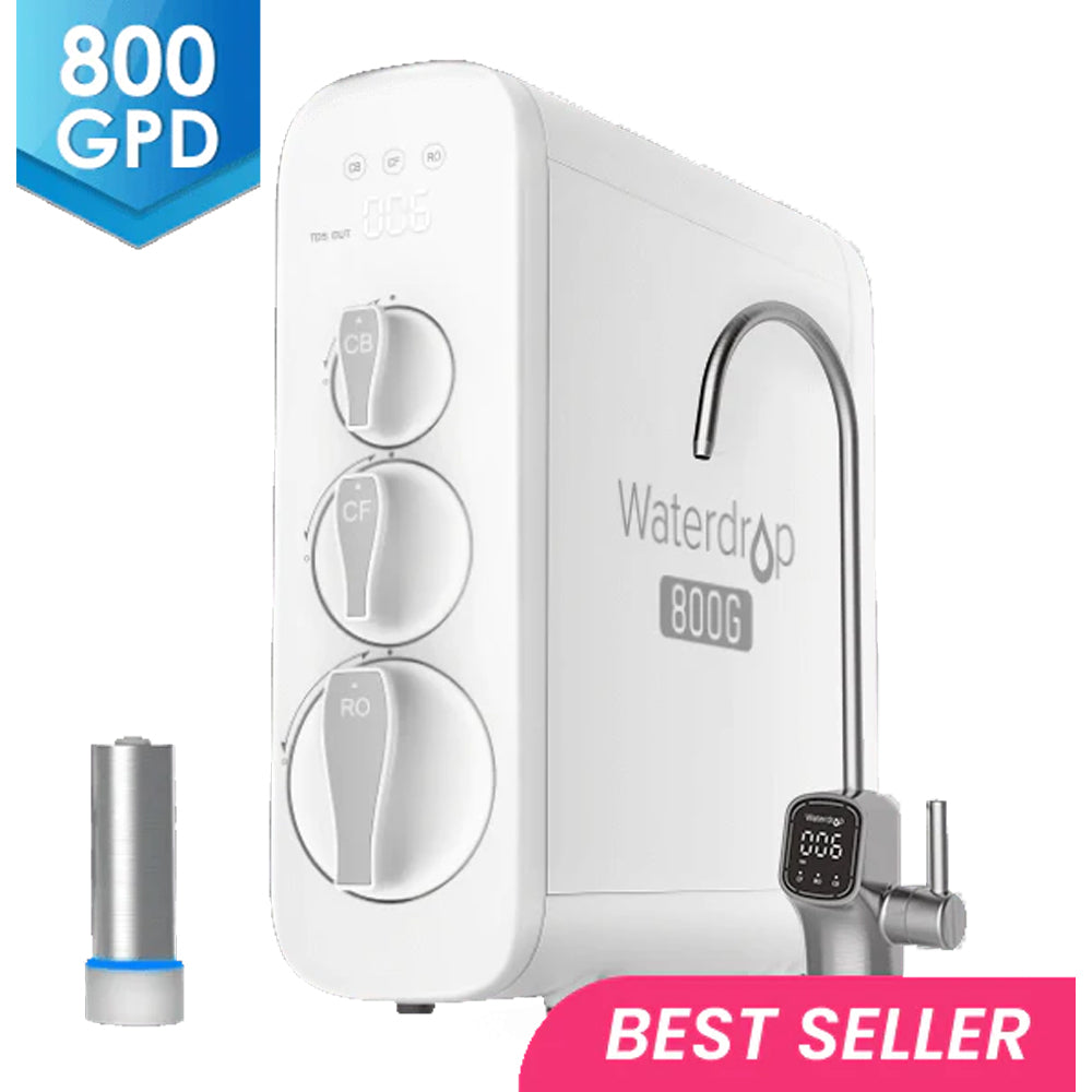 WD 800 GPD Tankless RO System with UV Sterilizing Light and Smart Faucet