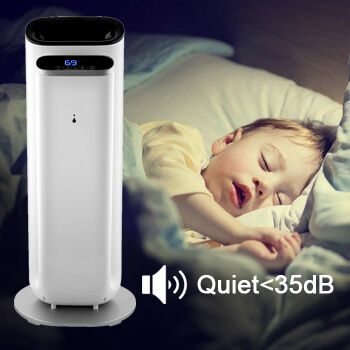 The Ocean Breeze Large Tower Humidifier – With Remote Control And Timer – Whole Room